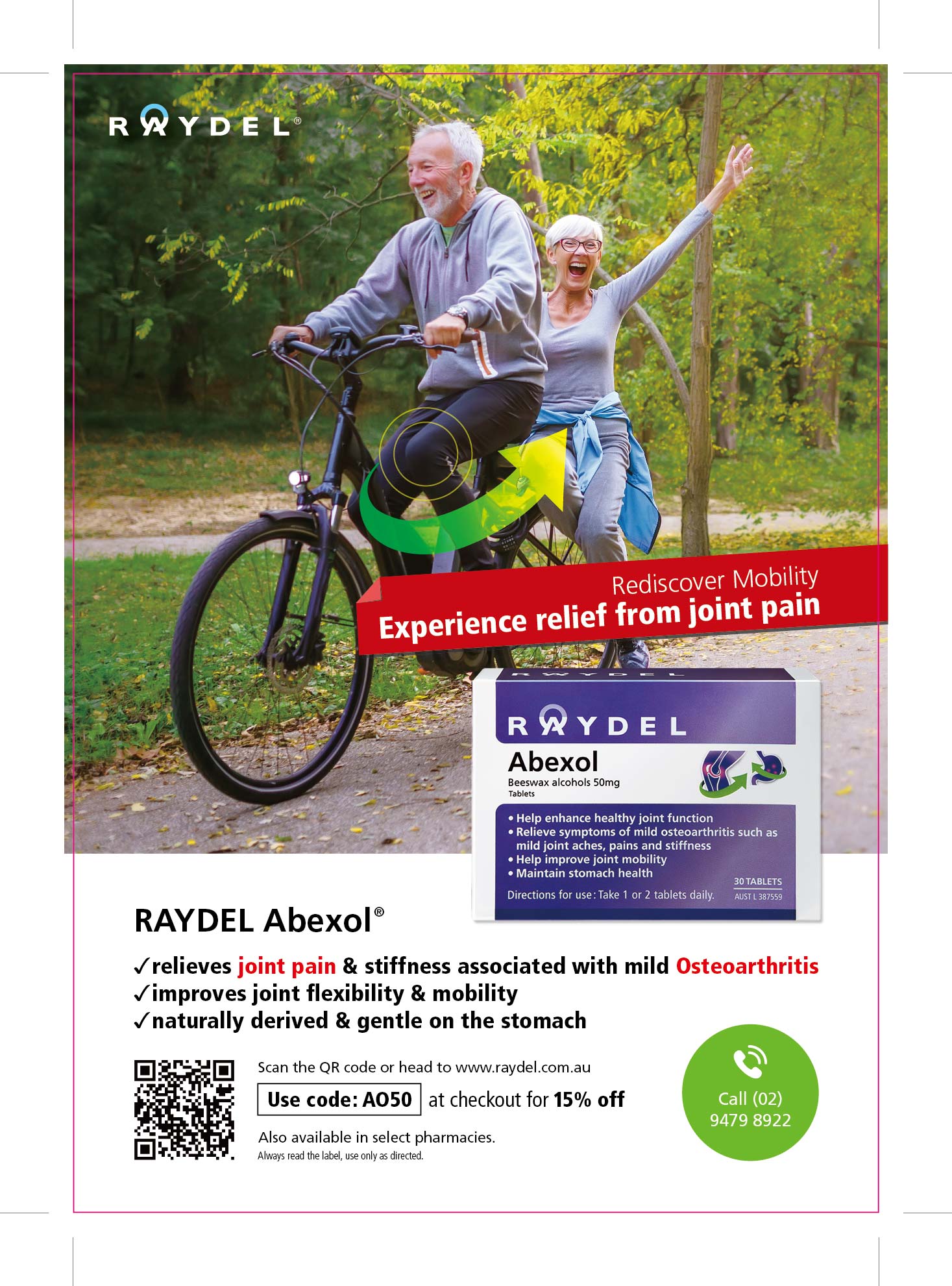 RAYDEL Abexol advertisement