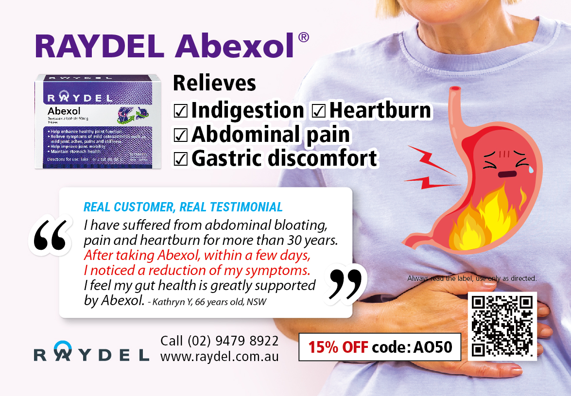 Australians Over 50 half page advertisement
